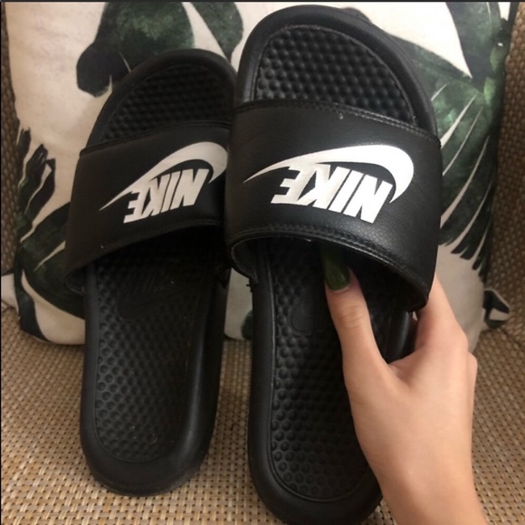 shrunken nike slides